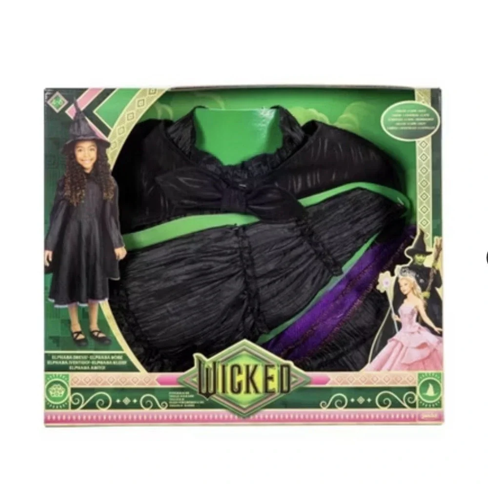 Wicked Elphaba Dress-Up Set, Size 4-6 Black Defying Gravity Jakks Universal NWT!